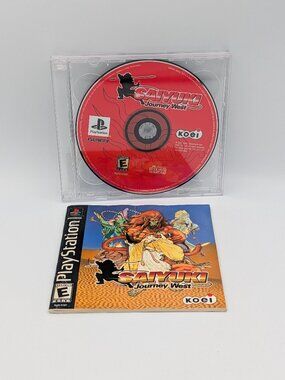 PS1 Game Saiyuki Journey West Sony PlayStation 1 - Disc Manual Only As Is